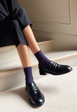 KATRIN Klassische Mikrofaser-Socken, Matt, über 50 Farbtönen Socken