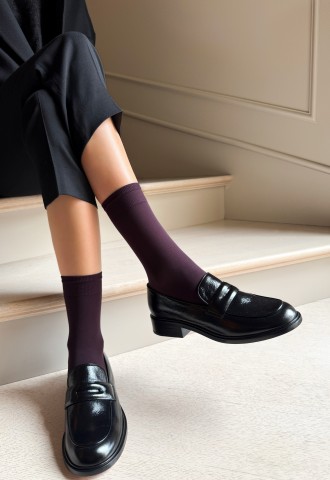 KATRIN Klassische Mikrofaser-Socken, Matt, über 50 Farbtönen Socken