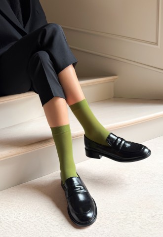 KATRIN Klassische Mikrofaser-Socken, Matt, über 50 Farbtönen Socken