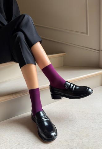 KATRIN Klassische Mikrofaser-Socken, Matt, über 50 Farbtönen Socken
