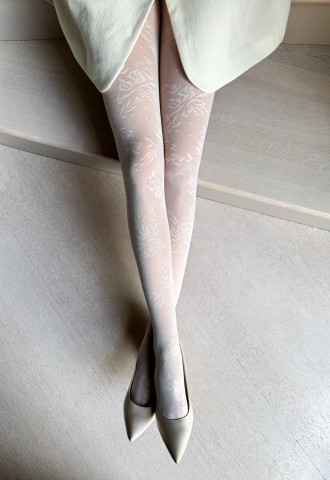 LORENZA Patterned Sheer Tights