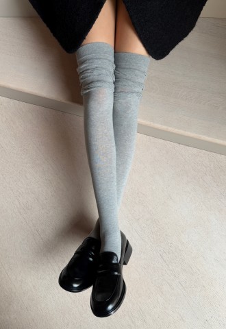 LOU Coton 60 Overknee Socken