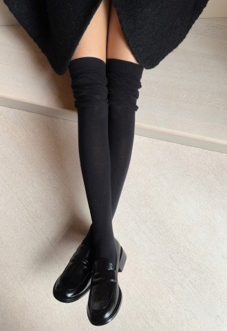 LOU Coton 60 Overknee Socken