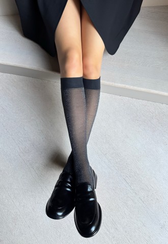 RETINA LUREX Knee High Socks